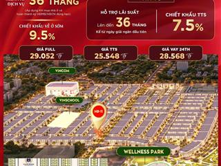 Shophouse hừng đông đường 30m, áp vc 30% còn 17.8 tỷ