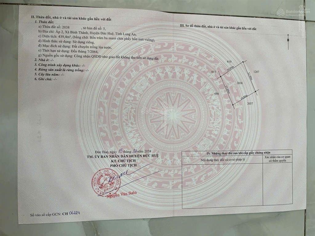 Bán 20m ngang mặt tiền tỉnh lộ 839