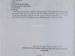 Bán đất hxh quang trung 4x21 giá chỉ hơn 7 tỷ