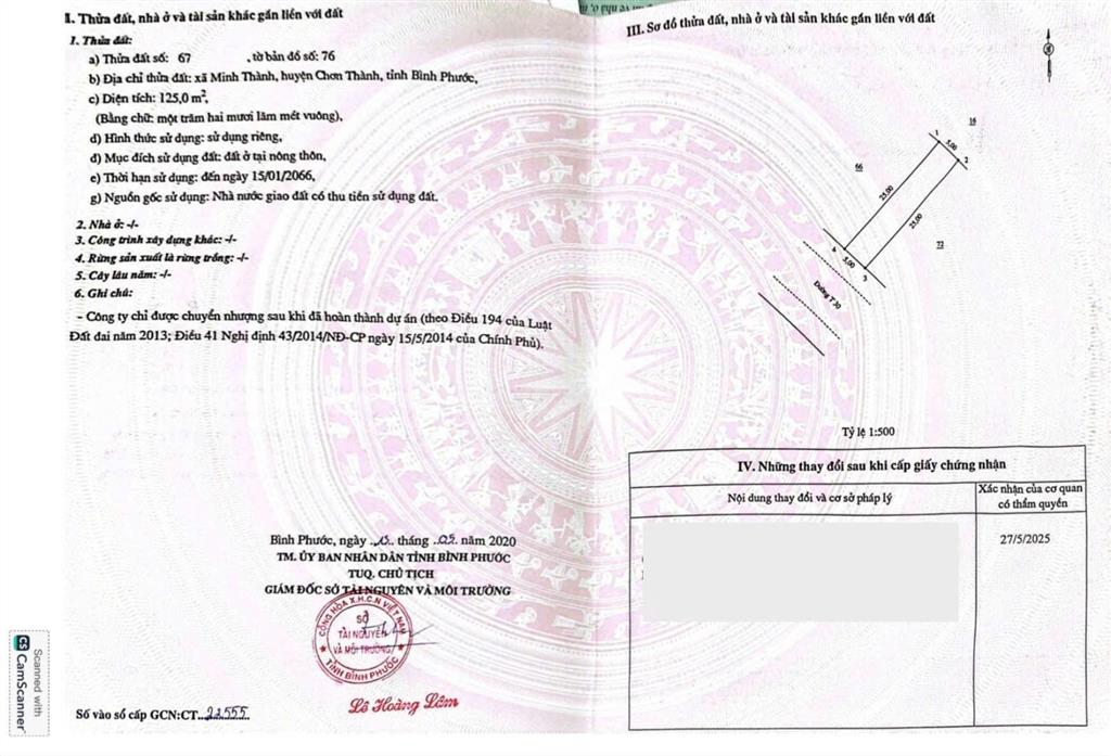 Bán đất mặt tiền đường t30, minh thành, chơn thành, bình phước