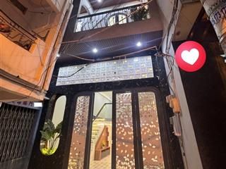 Quận 6  hậu giang  nhà mới 4 tầng lung linh  trước nhà hơn 5m  gần mặt tiền hậu giang