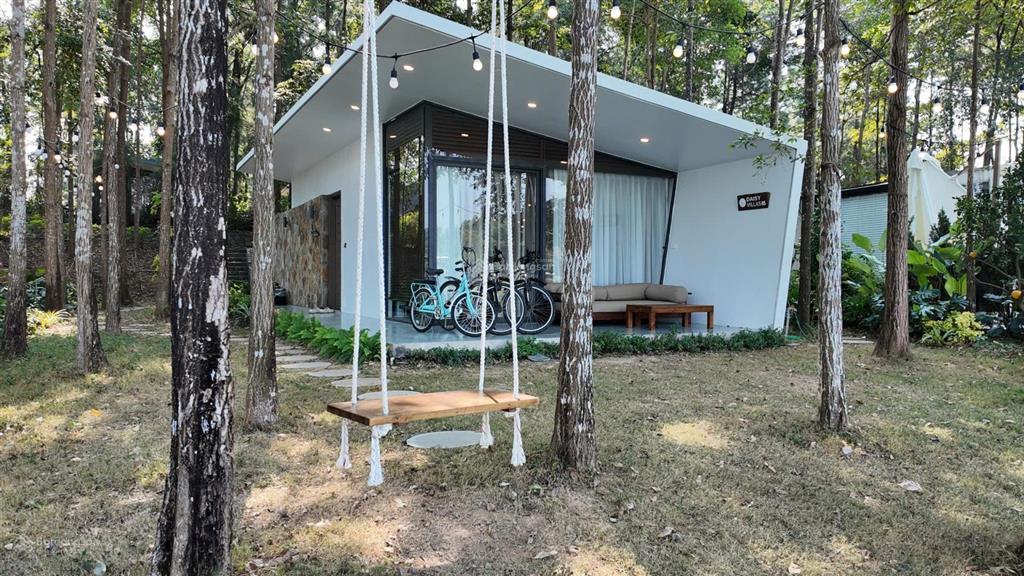Bán biệt thự mặt hồ tại flamingo đại lải 140m2 1 ngủ full nội thất nhỉnh 3,7 tỷ sẵn sổ đỏ bàn giao