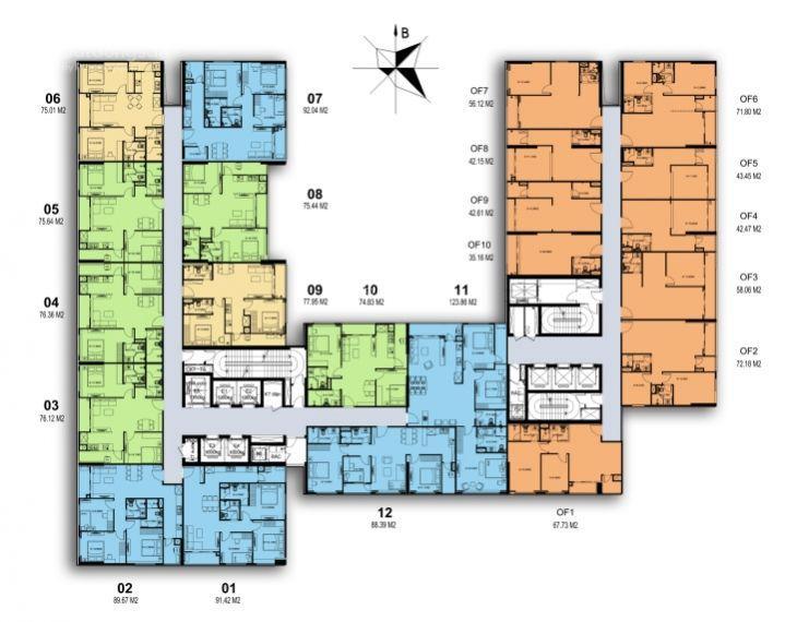 Căn hộ 2pn dt 76 m2 ngã tư phố nguyễn tuân, bàn giao nhà cuối 2026, giá 6,4 tỷ, cần bán nhanh