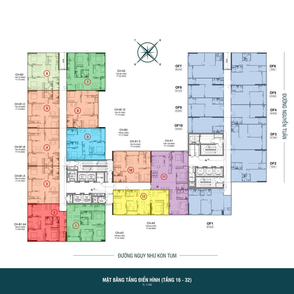 Căn hộ 76m2 2pn, 2vs ngay phố nguyễn tuân, nhà mới, giá 5,5 tỷ, bao phí