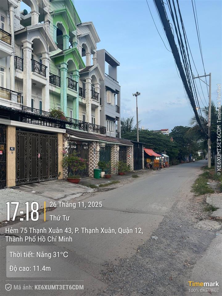 Hàng thơm! đất thổ cư mtkd thạnh xuân 43 84m2 thổ cư (4x21) chỉ 4,6 tỷ còn bớt