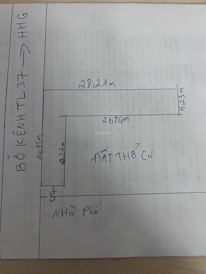 Đất thổ cư mt thạnh lộc 37 quận 12  ngang khủng 15m dài 27m  cn 197m2  chỉ 8,2 tỷ