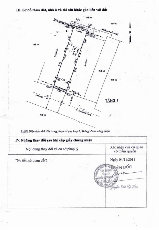 Bán đất ngay sân golf tân sơn nhất  4x20m  sát mặt tiền chỉ 8tỷ tl ở kd tốt