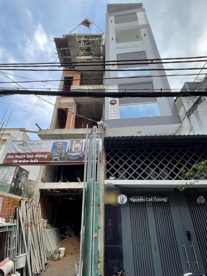 Bán nhà hẻm oto 6m ngay đại học hutech  nguyễn gia trí nối dài. 6 tầng, thang máy, chdv 65tr/tháng