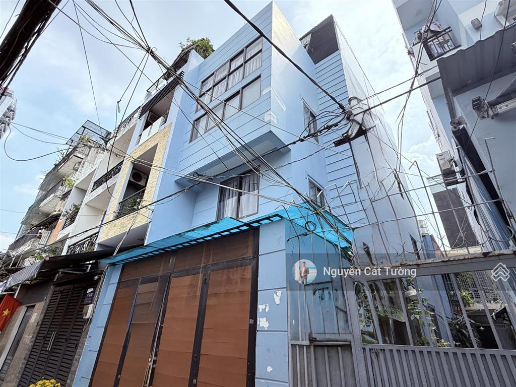 Bán nhà 4 tầng, ngay metro văn thánh, hẻm oto 6m. ngang 5x12m (60m2). dòng tiền 33 triệu /tháng