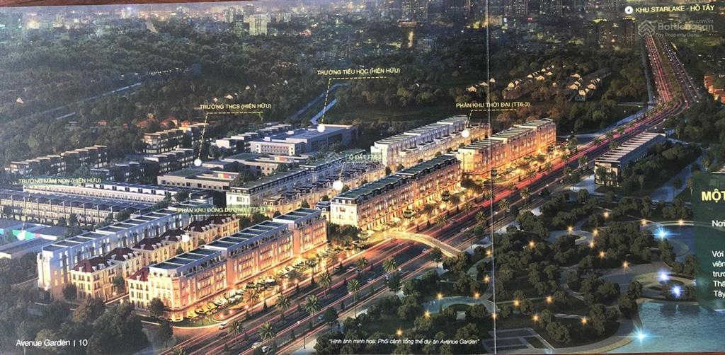 Bán biệt thự avenue garden đường tây thăng long