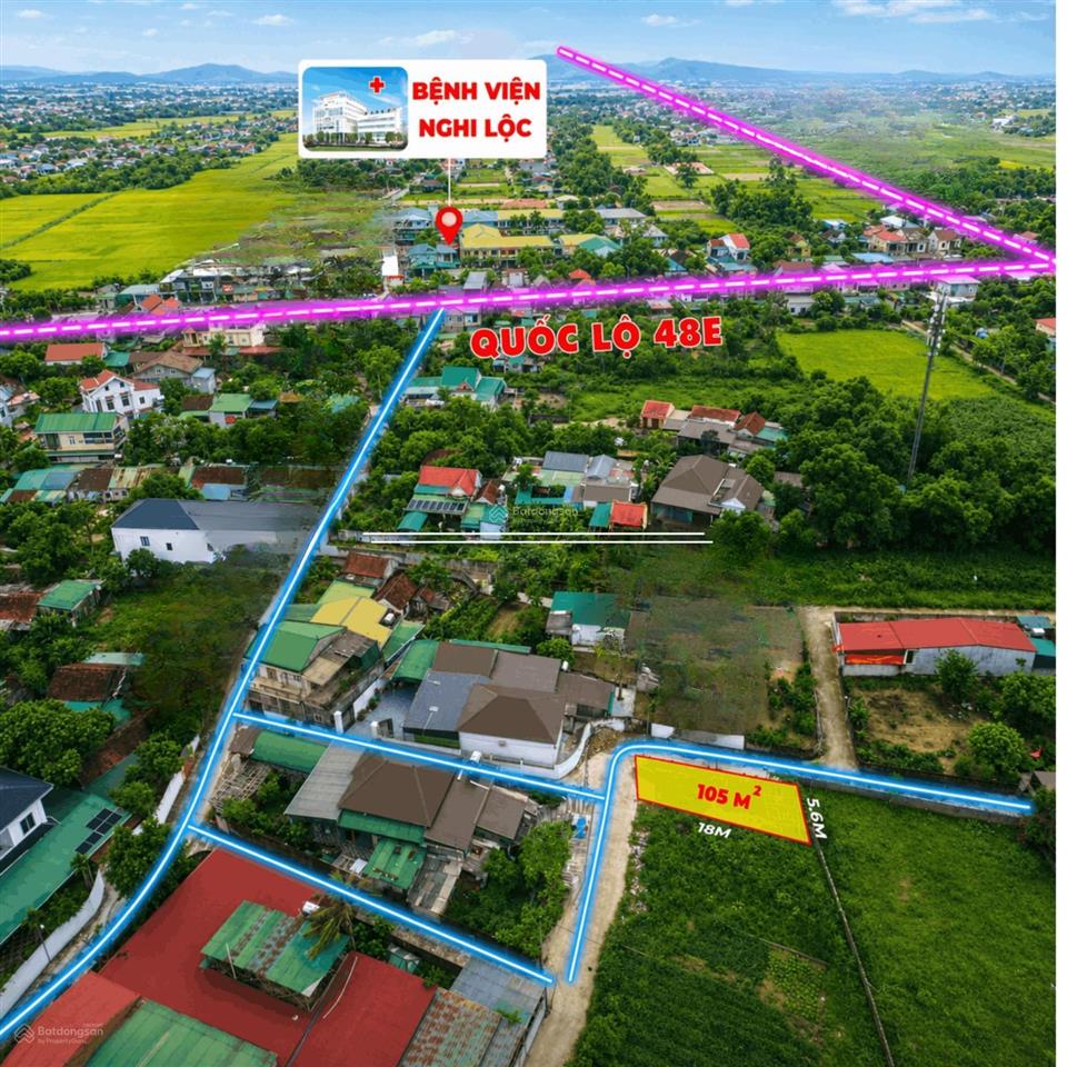 Bán lô góc 2 mặt tiền gần bệnh viện nghi lôc