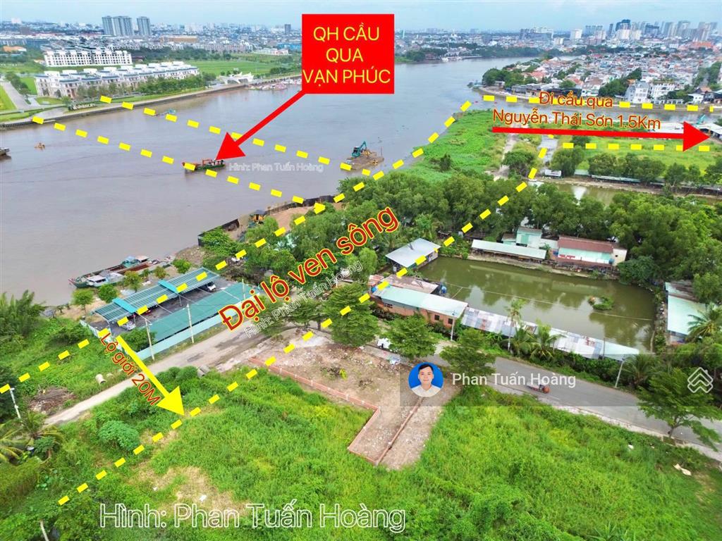 Cần bán đất 5x28m mặt tiền công viên, sát sông sài gòn, đường nhựa 10m, kdc gần gò vấp, giá 12.5 tỷ