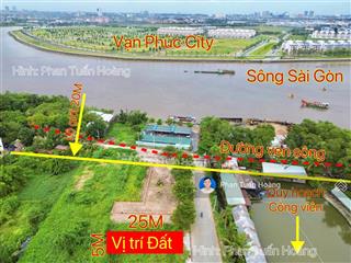 Cần bán đất 5x28m mặt tiền công viên, sát sông sài gòn, đường nhựa 10m, kdc gần gò vấp, giá 12 tỷ