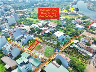 Bán đất 4x23m khu sơn ca 140/27 vườn lài, đường thông 6m, gần đường ven sông đang làm giá 6.5 tỷ tl