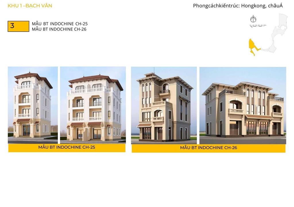 Biệt thự phong cách hồng kông giá rẻ sản phẩm kinh doanh dòng tiền