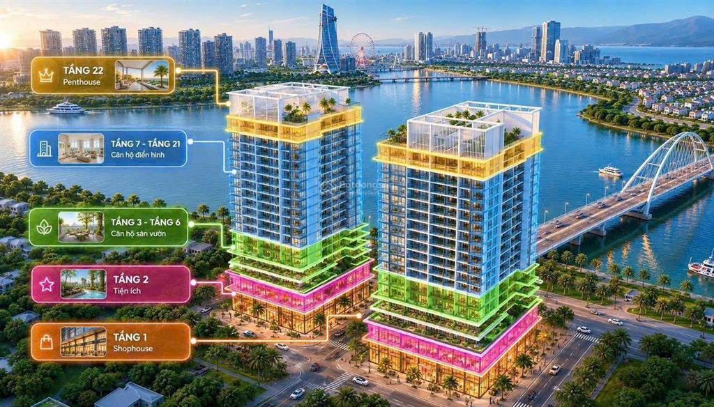 Studio vị trí sông hàn dễ khai thác đầu tư chỉ 2 tỷ