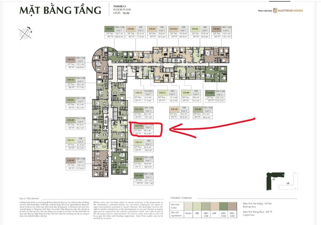 Bán căn hộ 1pn trục 15a tại hanoi seasons garden, 58,4m2, giá 8,312 tỷ