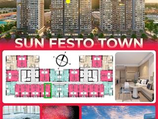 Bán căn hộ giá siêu tốt tại sun festo town, 2,473 tỷ, diện tích 28.7m2
