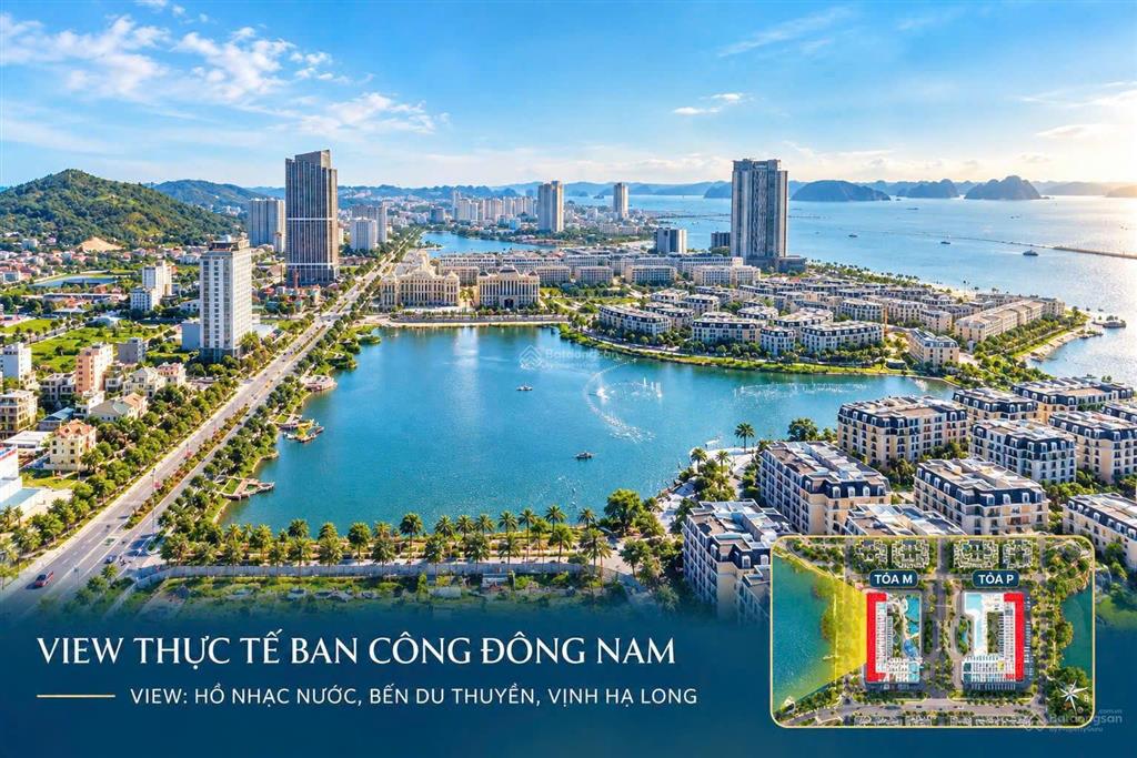 Bán căn hộ trung tâm du lịch hạ long chỉ 1,5 tỷ view hồ nhạc nước, biển, khai thác cho thuê tốt