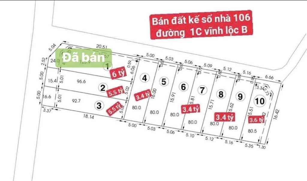 Bán đất 110m2 tại đường 1d, vĩnh lộc b, bình chánh, hồ chí minh, giá ưu đãi 3,52 tỷ