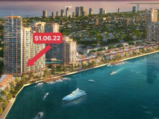 Chính chủ kẹt tiền nên cần bán gấp căn 1pn+ 58m2, s1.06.22, view trực diện sông hàn