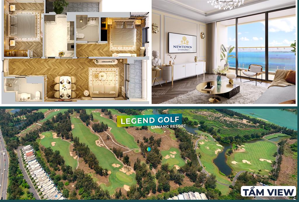 Căn hộ newtown diamond đà nẵng  tháp sapphire | căn s1516 | hướng đông nam | giá 5,6 tỷ