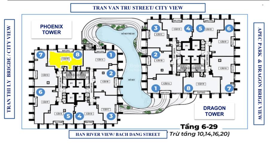 Căn hộ tầng cao danang landmark tower, 67,5m² city view, giá khoảng 10 tỷ