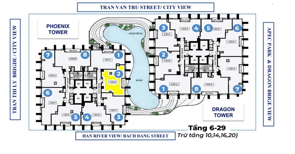 Bán căn hộ view cầu rồng  bàn giao nội thất liền tường cao cấp  danang landmark tower