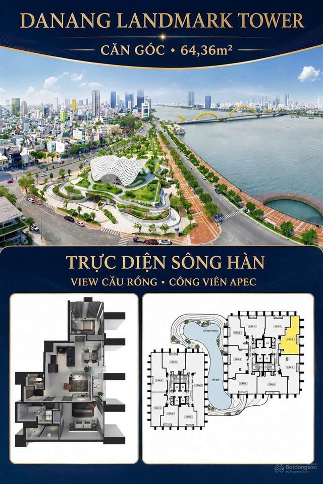 Đà nẵng landmark tower bộ 3 căn liền kề view sông hàn