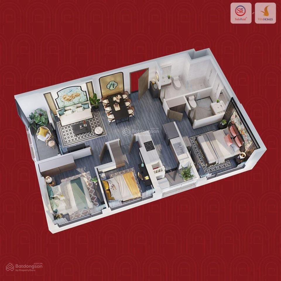 Bán căn hộ 3pn2wc view hồ 87,5m2 giá 7,x tỷ the tonkin smart city.  086932687