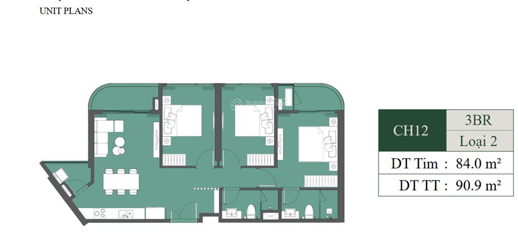 Bán căn hộ 3pn 2wc tòa a1 diện tích 90m2 giá chỉ 9,x tỷ dự án lumiere evergreen. 0984 576 ***