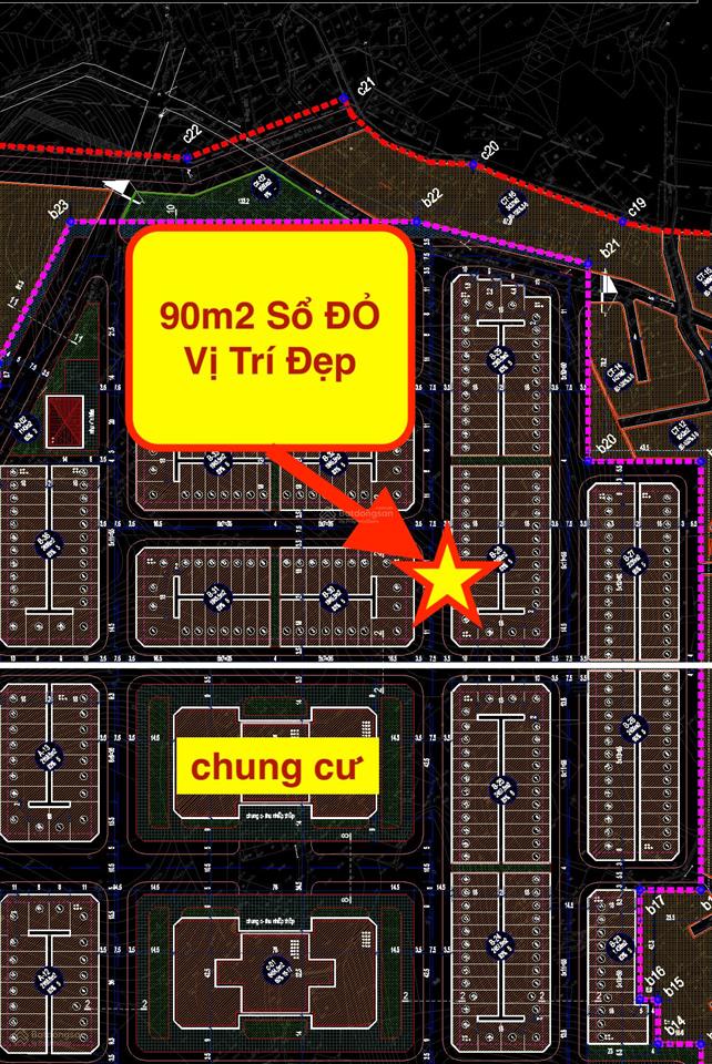 Đất nền lideco bãi muối 90m2 đối diện chung cư, vị trí đẹp, sổ đỏ chính chủ