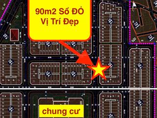 Đất nền lideco bãi muối 90m2 đối diện chung cư vị trí đẹp, sổ đỏ chính chủ