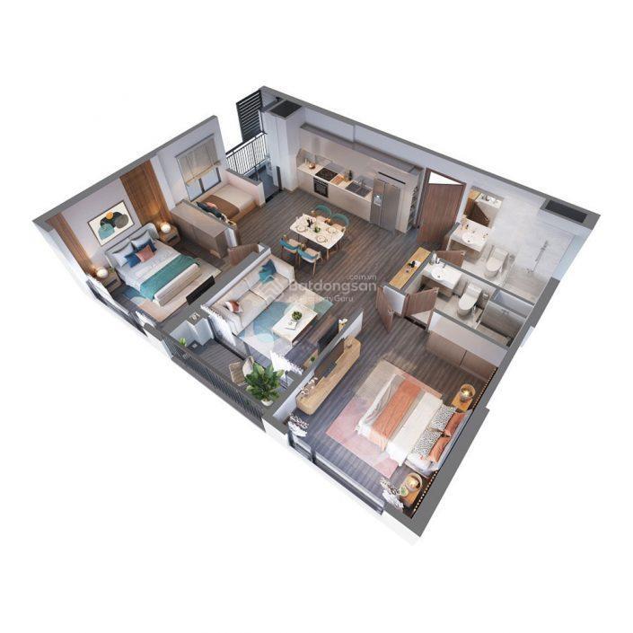 Chính chủ bán căn 2pn view nội khu r101 zenpark, giá rẻ