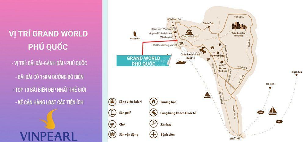 Tìm chủ cần bán shophouse grand world phú quốc