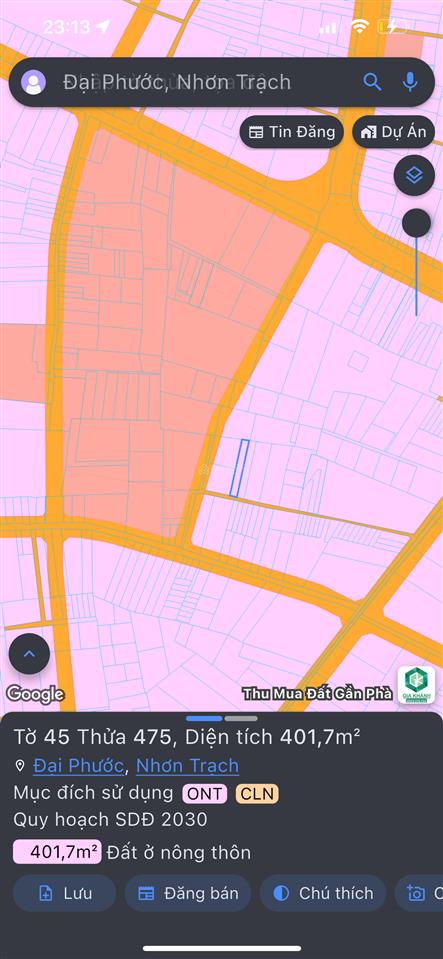 Bán đất 402m2 mặt tiền đường dẫn cầu phú mỹ 2 chỉ từ 16tr/m2