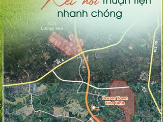 Siêu hiếm! chỉ 1.5 tỷ là chủ lô đất 75m2 full thổ cư, sổ đỏ trao tay cách hn chỉ 40km lương sơn hb