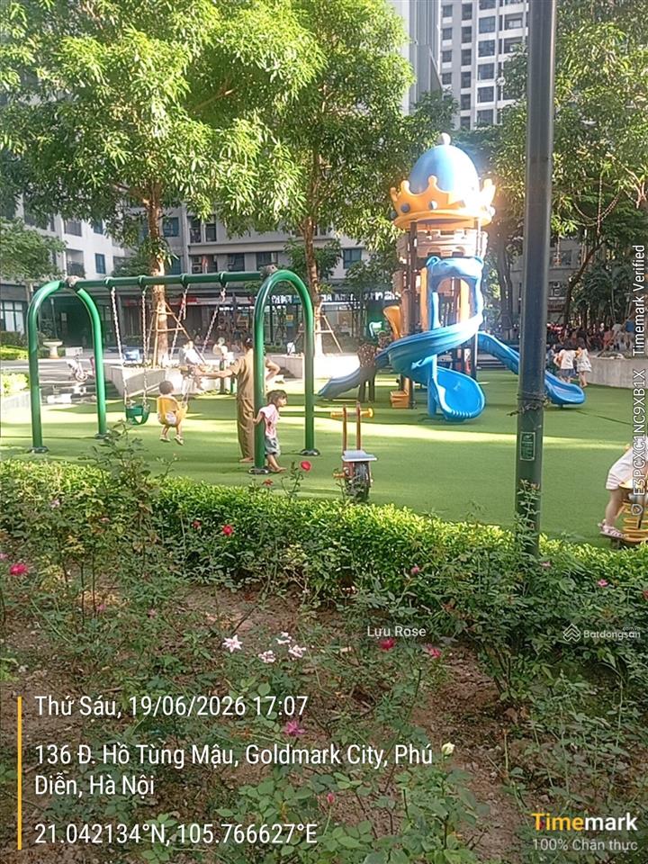 Đúng giá 7.5 tỷ  3 phòng ngủ, 2wc  dtsd 93.4m2 goldmark city  không giảm giá