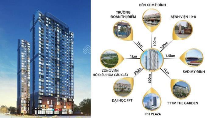 Không thương lượng 69 triệu/1m  chốt giá 5.1 tỷ  2 ngủ, 2wc  view cực thoáng  mỹ đình plaza2