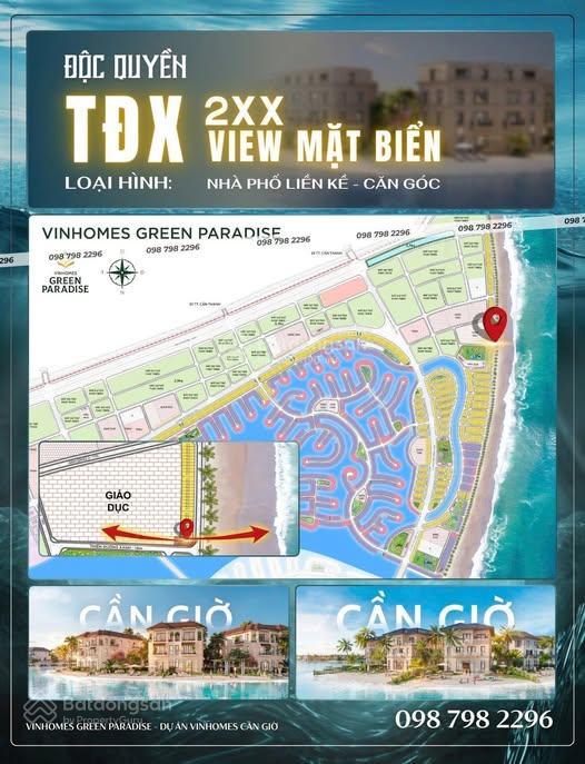 Chính chủ bán 2 suất ngoại giao view biển tđx. 10 và tđx. 238 vinhomes green paradies cần giờ