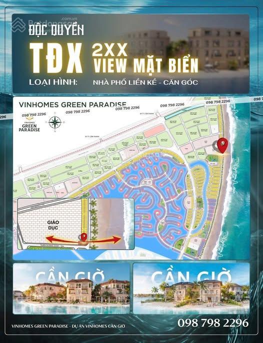 Chính chủ bán 2 suất ngoại giao view biển tđx. 10 và tđx. 238 vinhomes green paradies cần giờ