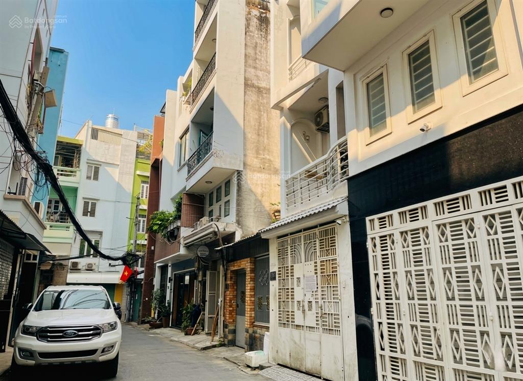 Bán nhà hẻm oto hoàng hoa thám. btct 4 tầng. ngang 4x14m (53m2). cách mặt tiền chỉ 10m. khu đồng bộ