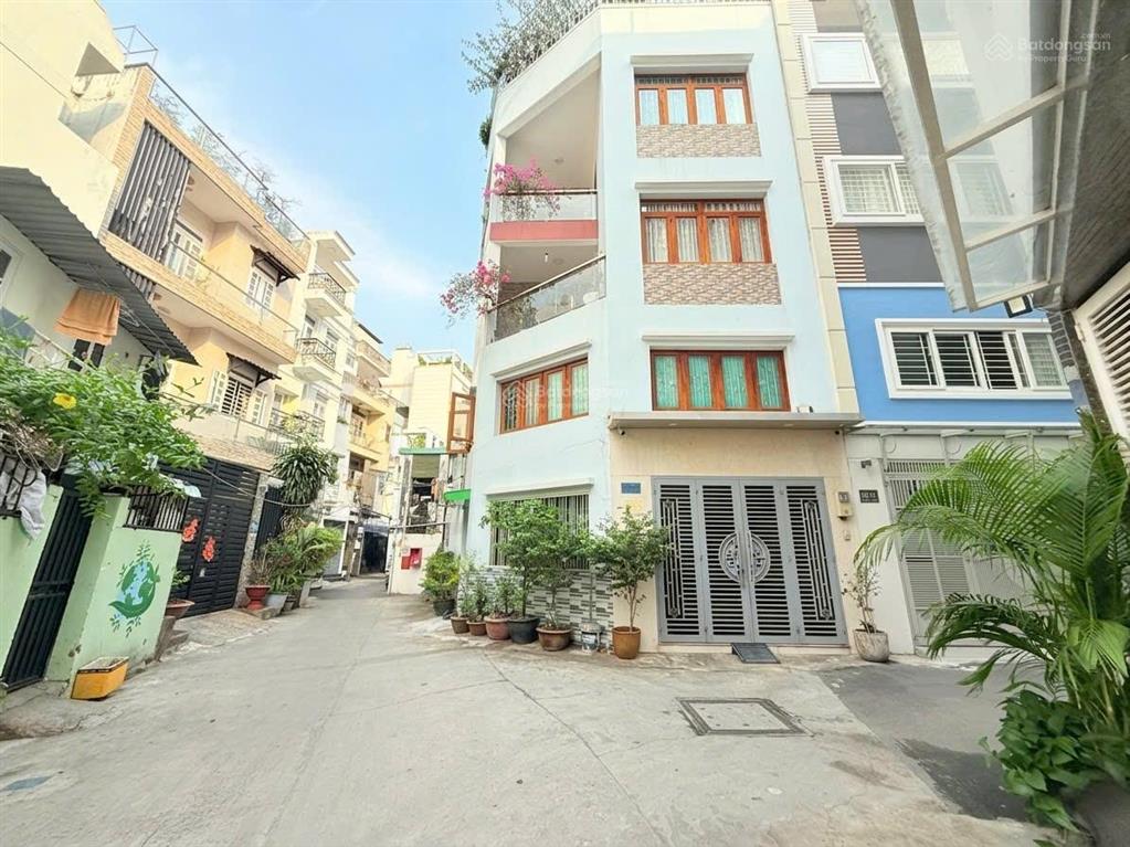 Bán nhà hẻm oto hoàng hoa thám. btct 4 tầng. ngang 4x14m (53m2). cách mặt tiền chỉ 10m. khu đồng bộ