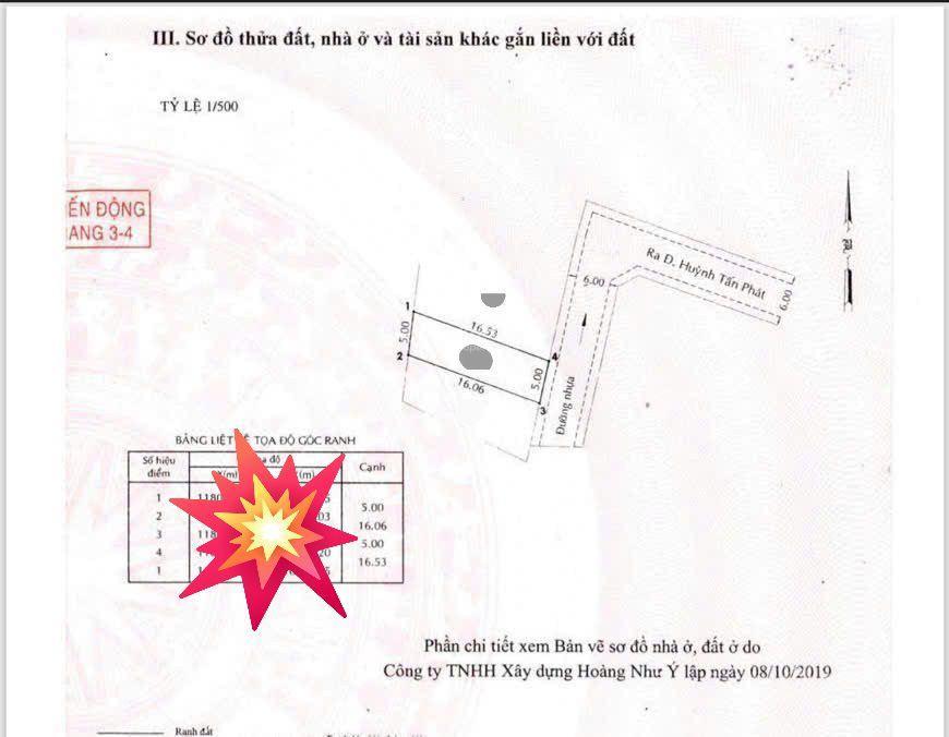 80m2 3 tỷ đất full thổ cư đường nhựa 6m huỳnh tấn phát giá tốt khu vực