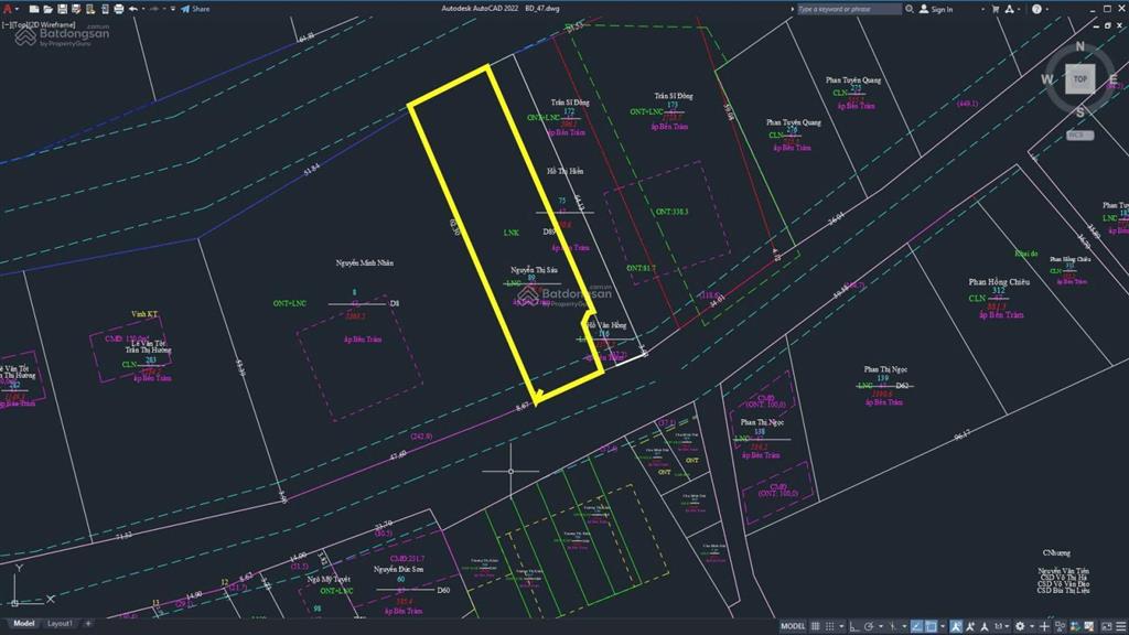 Bán lô đất gần 1200m2 mặt tiền đường bến tràm. view hồ nước dương đông 2 90ha. kinh doanh tốt