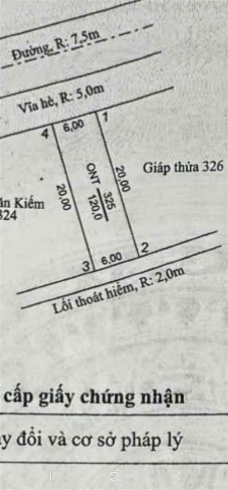 Bán lô 120m2 đường trục chính tái định cư gành dầu. ngay cạnh dự án vin phú quốc 1000ha, sát biển