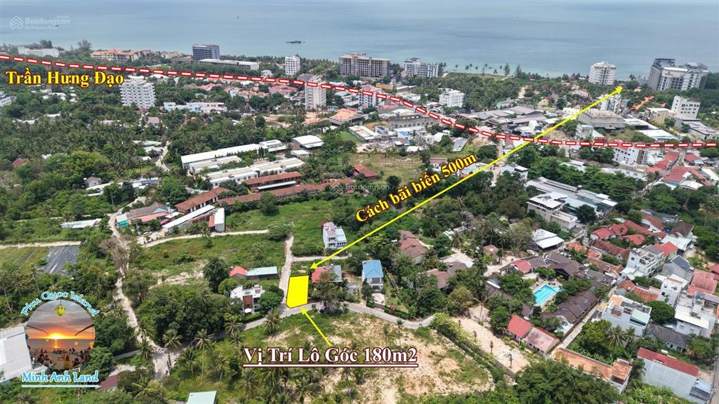 Bán lô góc 180m2 trục chính làng tây cửa lấptrần hưng đạo. kinh doanh du lịch rất tốt.