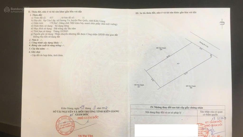 Bán lô góc 180m2 trục chính làng tây cửa lấptrần hưng đạo. kinh doanh du lịch rất tốt.