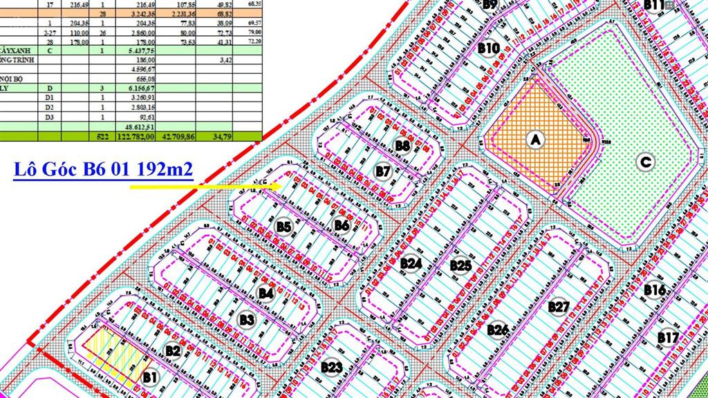 Bán lô góc siêu phẩm 192m2 dự án cán bộ hải quân vùng 5. đường trục chính 20m, cách bãi biển 400m