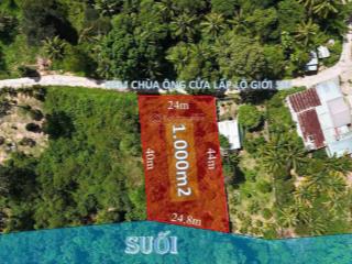 Bán lô 1000m2 làng resort cửa lấp, trần hưng đạo. mặt tiền rộng 24m, tách đôi hai sổ được ngay.